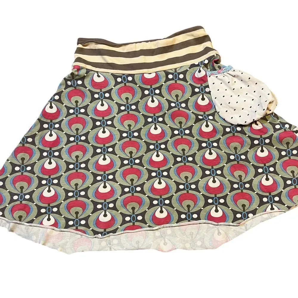 Matilda Jane Gypsy Blue Little Michelle At The Disco Skirt Size 10 Casual Knit